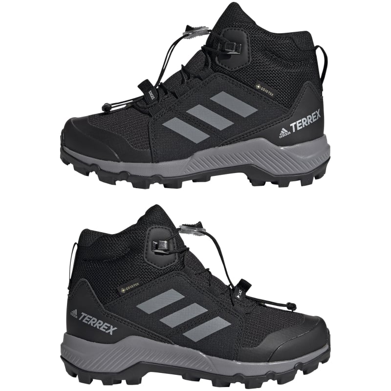 נעלי שטח ילדים גבוהות נעלי הליכה אדידס Terrex Mid GORE-TEX עמידות במים
