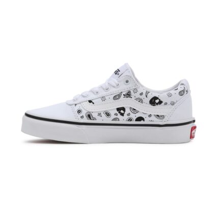 נעלי סניקרס vans WARD SKULL BANDANA WHT/WHT VN0A5KR6APS1